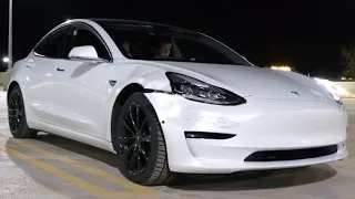 Tesla Model 3 In A Massive Snow Storm!