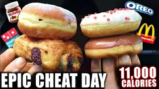 10000 + CALORIE CHEAT DAY | Fantasy Cheat Day Eating Everything I Want For 24 hours