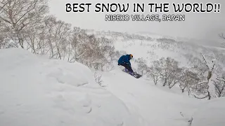 The BEST POWDER SNOWBOARDING in THE WORLD!? (Niseko Village, Japan 2024)