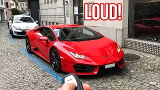 Scaring my neighbours | Loud Cold Start Lamborghini Huracan | Sound and Revs