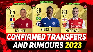 FIFA 23 ✸ NEW CONFIRMED TRANSFERS & RUMOURS! 💰😳 ft. VINICIUS, MADDISON, KOUNDÉ...etc