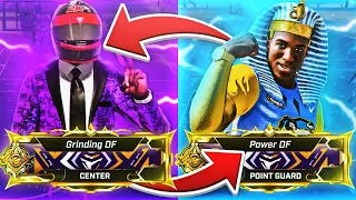 I SWITCHED BUILDS w/ POWER DF FOR A DAY!! *BAD IDEA* LEGEND Power DF + LEGEND Grinding DF NBA 2K20