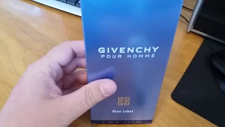 Givenchy Pour Homme Blue Label как отличить оригинал