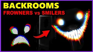 Backrooms Frowners & The "Smiler infestation" Explained |  Frowners Vs Smilers | Unknown Nightmares