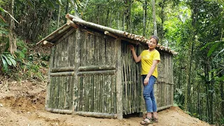 How To Build Bamboo House 2021 | Bushcraft vn - Ep.40