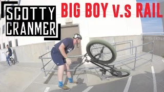 BIG BOY v.s RAIL! BMX RAIL FAIL!