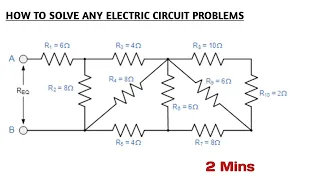 How to solve any series and parallel circuit combination problem / Combination of resistors / NEET