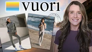 VUORI TRY-ON HAUL & REVIEW / fall must-haves ft. wide leg pants, tops, vests & more!