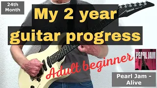 My 2 year guitar progress - Adult beginner - Self taught