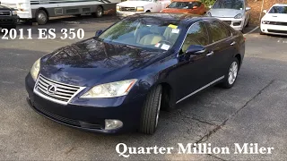 2011 Lexus ES350 almost 250k POV Test Drive Walkaround auction car SOLD $3800