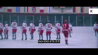 1980s Ice Hockey, USSR v Czechoslovakia, HD