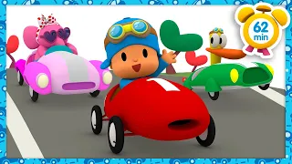 POCOYO MAGYARUL – 🏎ŐRÜLETES AUTÓK🚓 | [62 perc] Teljes Epizódok | Rajzfilm gyerekeknek