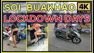 Soi Buakhao Pattaya Thailand August 2021 Lockdown Days 4K Ultra HD