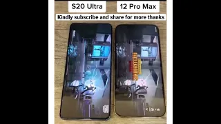 Samsung Galaxy S20Ultra vs iPhone 12 Pro Max speed test 🤔🤔🤯🔥!