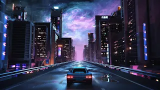 ➥[4K] • Retro Futuristic Synthwave City Outrun VJ Loop • Visual Loop Video • Music & Video • #96