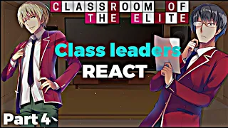 Class leaders react to ayanokoji || Eng/Rus || Part 4 || COTE(Classroom of the Elite)