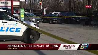 Police: Man struck, killed by train in Cincinnati's Sedamsville neighborhood