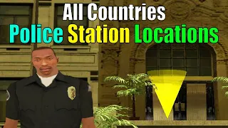 All Countries Police Station Locations in GTA San Andreas