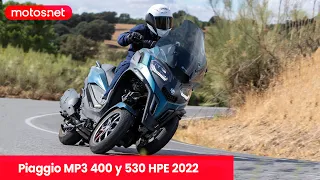 PIAGGIO MP3 400 y 530 2022 | ¿La mejor "moto" de tres ruedas? / Presentación / Test / 4K / motos.net