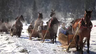 PADA ŚNIEG , DZWONIĄ DZWONKI SAŃ ..