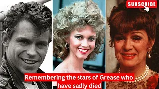 Remembering the stars of Grease who have sadly died #olivianewltonjohn #grease #johntravolta #rip