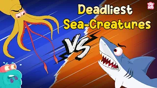 Deadliest Sea Creatures | Underwater Killers | Shark vs Giant Squid | The Dr. Binocs Show