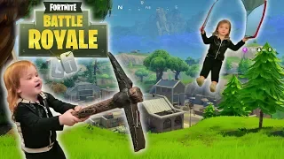 2 Year Old - Fortnite Battle Royale in Real Life