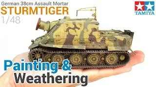 Painting and Weathering a German Tank, from start to finish! (Tamiya's 1/48 Sturmtiger)