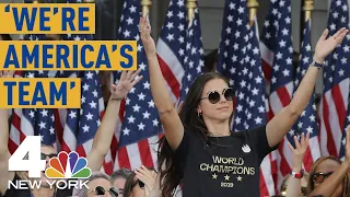 World Cup Parade 2019: USWNT Star Alex Morgan Says 'We're America's Team' | NBC New York