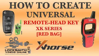 How To Create Universal Red Remote-Head Key [Non Transponder Key] - XK Series [Wired Remote