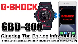 GBD-800 G-Shock Module 3464 Clear Pairing Information from Watch & Application - Unpair | TUTORIAL