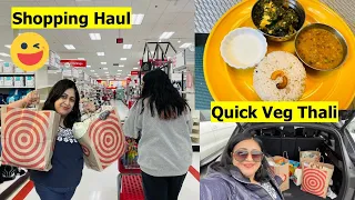 Shopped A Lot In DISCOUNT😄 | HAUL | Quick Veg.Thali For Dinner | Simple Living Wise Thinking