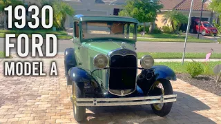All ORIGINAL 1930 Ford Model A Walkaround & Drive!