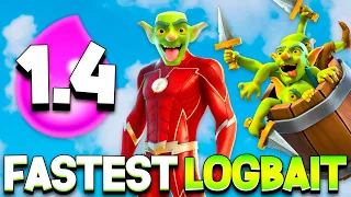 Fastest Logbait Deck in Clash Royale 😂 (1.4 Elixir)