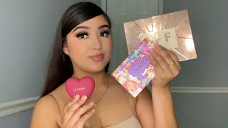 ASMR Unboxing New Makeup ft. Colourpop & BH Cosmetics (Soft Whispering and Tapping triggers) 💗