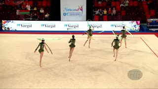 Hungary (HUN) - 2019 Rhythmic Junior Worlds, Moscow (RUS) - Qualifications 5 Ribbons