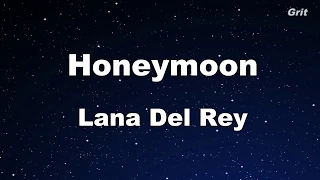 Honeymoon - Lana Del Rey Karaoke【Guide Melody】