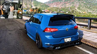 Volkswagen Golf 7 R (Race Gameplay) - Forza Horizon 5 | Thrustmaster T300RS