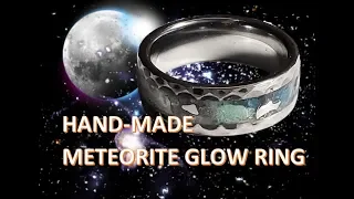 HAND-MADE METEORITE GLOW RING