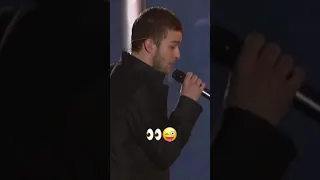 Justin Timberlake and Janet Jackson wardrobe malfunction - Famous Flashback! #shorts