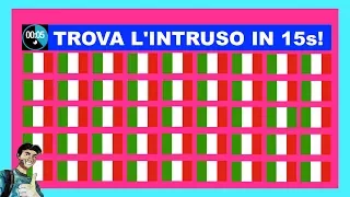 Sei un Genio? TROVA L'INTRUSO IN 15s