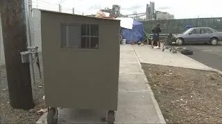 Washington group creates portable shelters for homeless