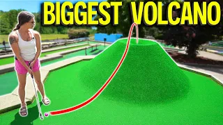 The WORLD'S BIGGEST Volcano Hole! - Awesome Course!