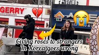 Giving roses to strangers in Korea goes wrong