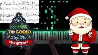 It's Beginning to Look a lot like Christmas - Piano Jazz | Piano Cover with sheet music
