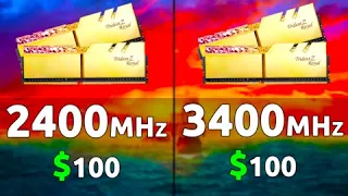 2400MHz vs 3400MHz - RAM | TEST in PUBG, FORTNITE, CS:GO