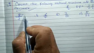 Convert the following rational number into decimal