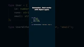 TypeScript Omit type #programming #engineering #javascript #tutorial #typescript