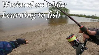 Day on an e-bike. Learning to fish .April 2023 #ukraine