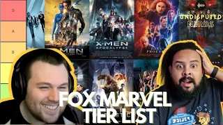 🔴 Every Fox Marvel Tier List | All 18 Movies Ranked Worst to Best [LIVE] | Undisputed Nerds Podcast